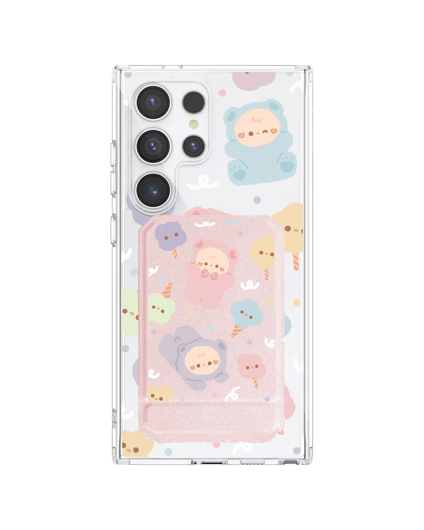 Android Magnetic Multifold Wallet - Cotton Teddy