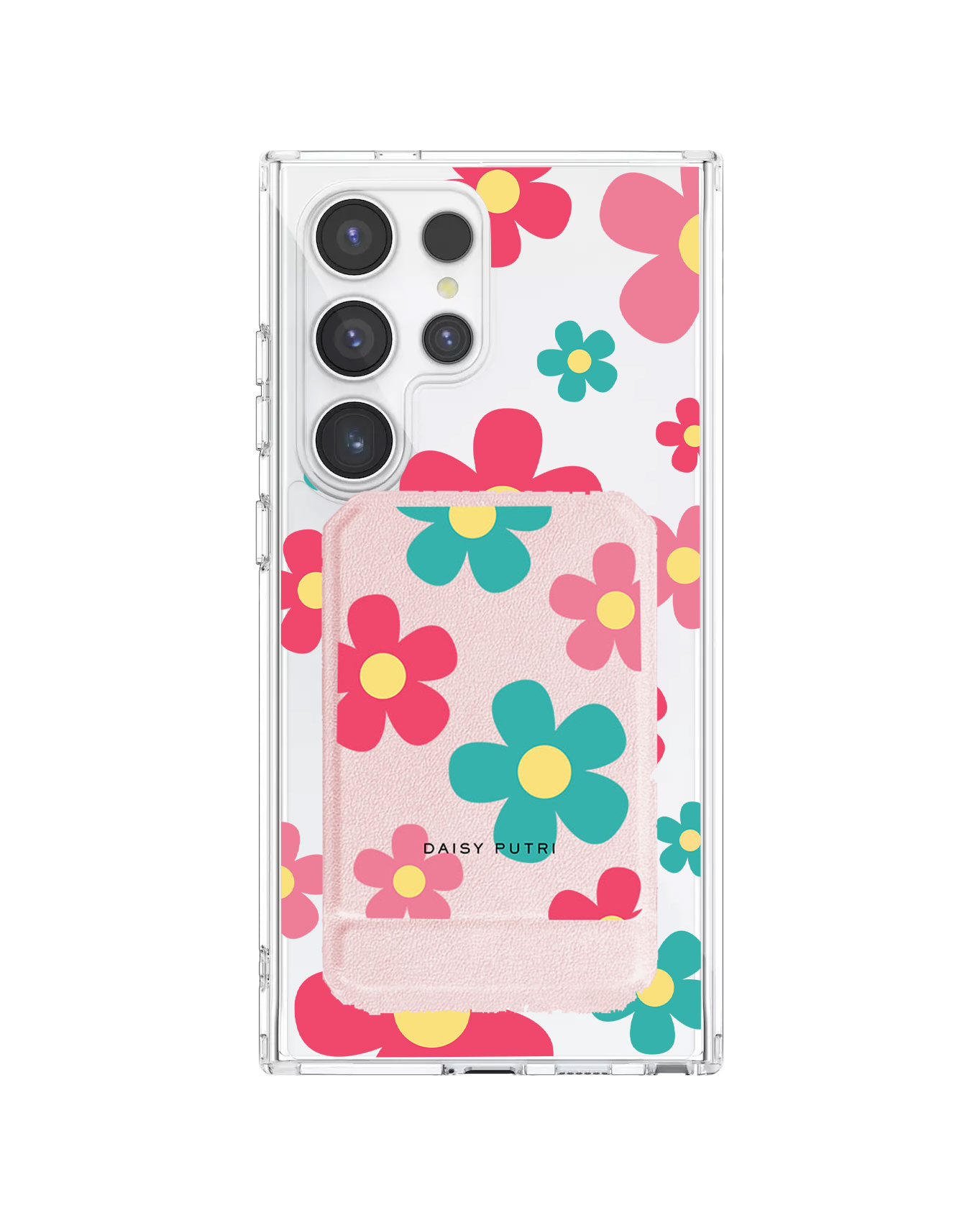 Android Magnetic Multifold Wallet - Daisy Delight 2.0