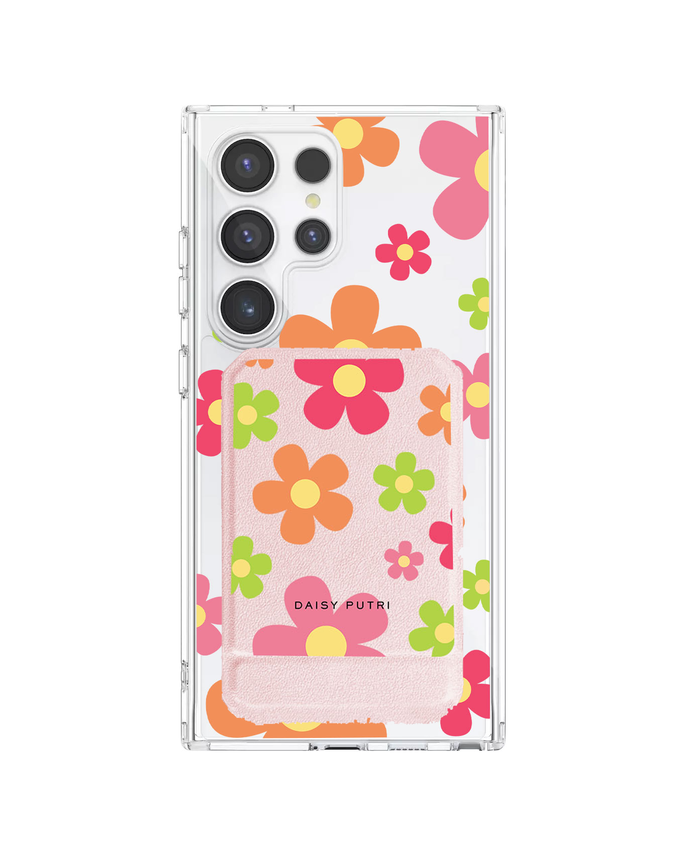 Android Magnetic Multifold Wallet - Daisy Sunshine 2.0