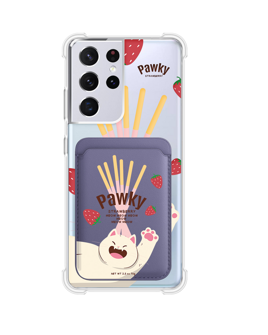 เคสกระเป๋าสตางค์แม่เหล็กสำหรับ Android - Pawky Cat
