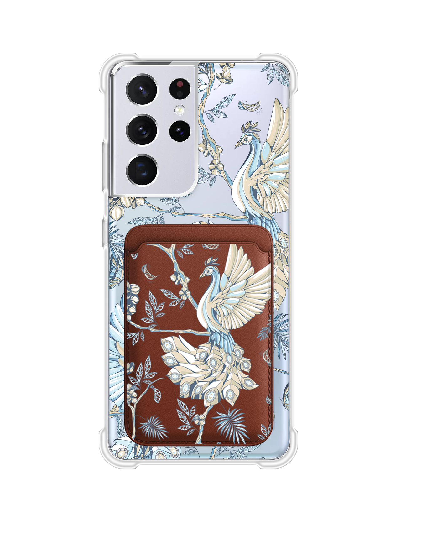 Android Magnetic Wallet Case - Peacock 5.0