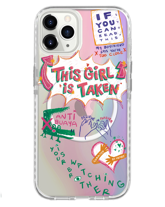 غطاء حماية خلفي لهاتف iPhone Holo - Pelakor Proof (لها)