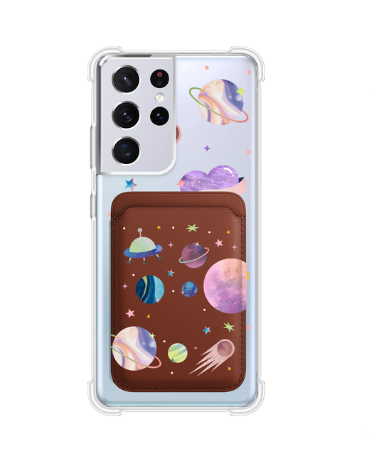 เคสกระเป๋าสตางค์แม่เหล็ก Android - Pink Planet