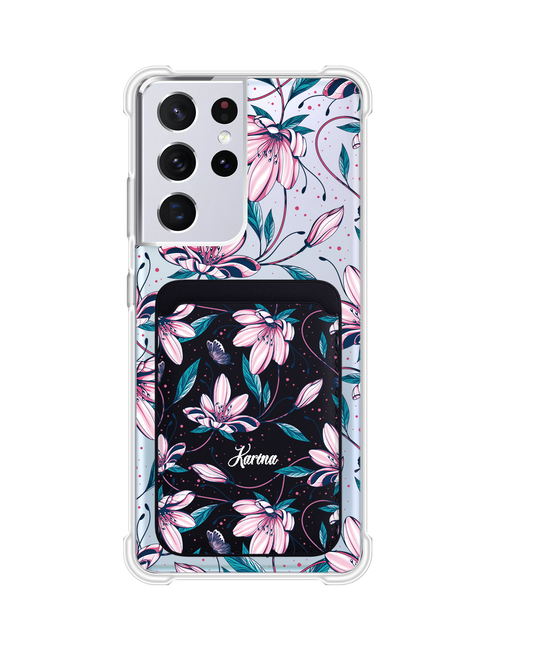 เคสกระเป๋าสตางค์แม่เหล็ก Android - Pink Tulip