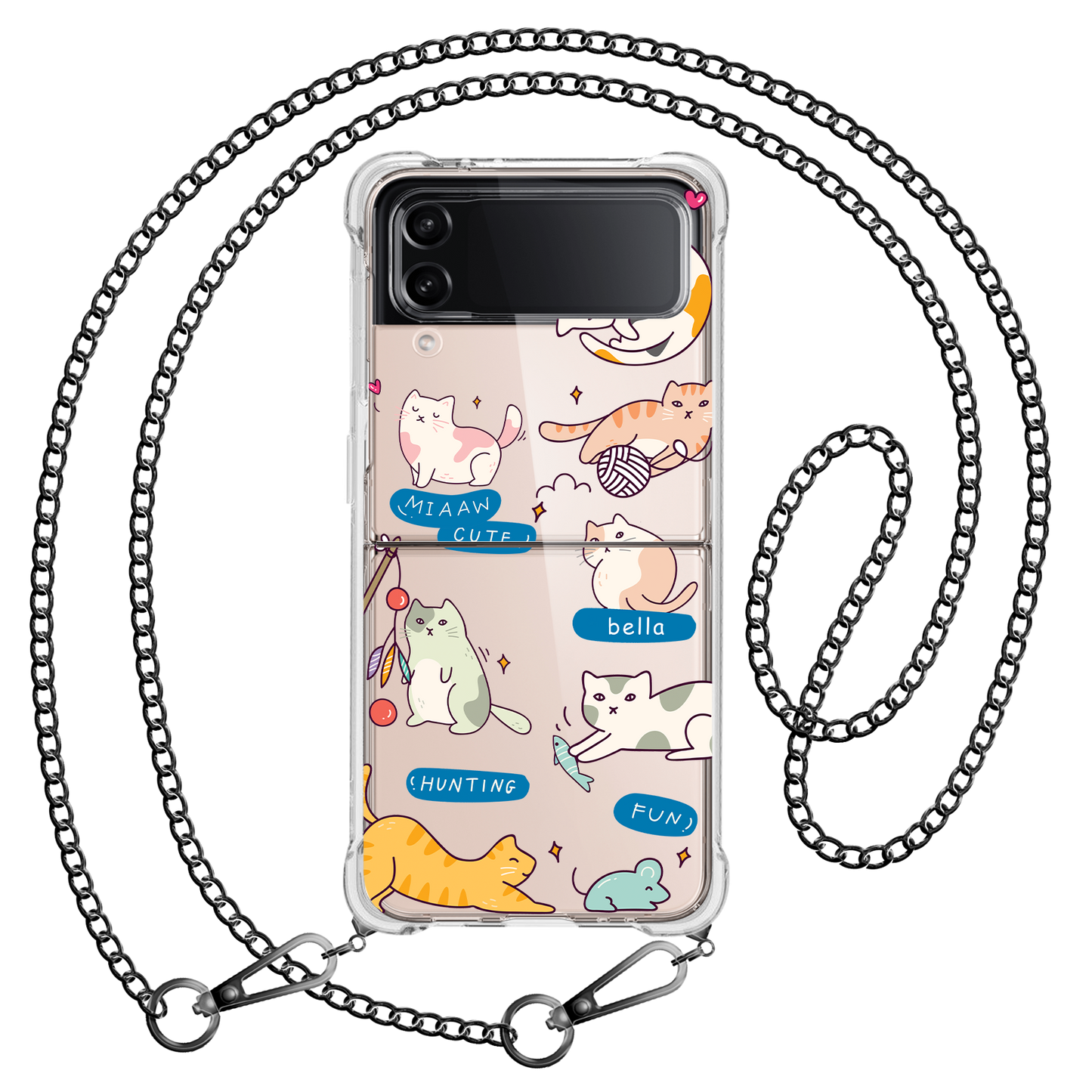 Android Flip / Fold Rearguard Hybrid - Playful Cat 2.0