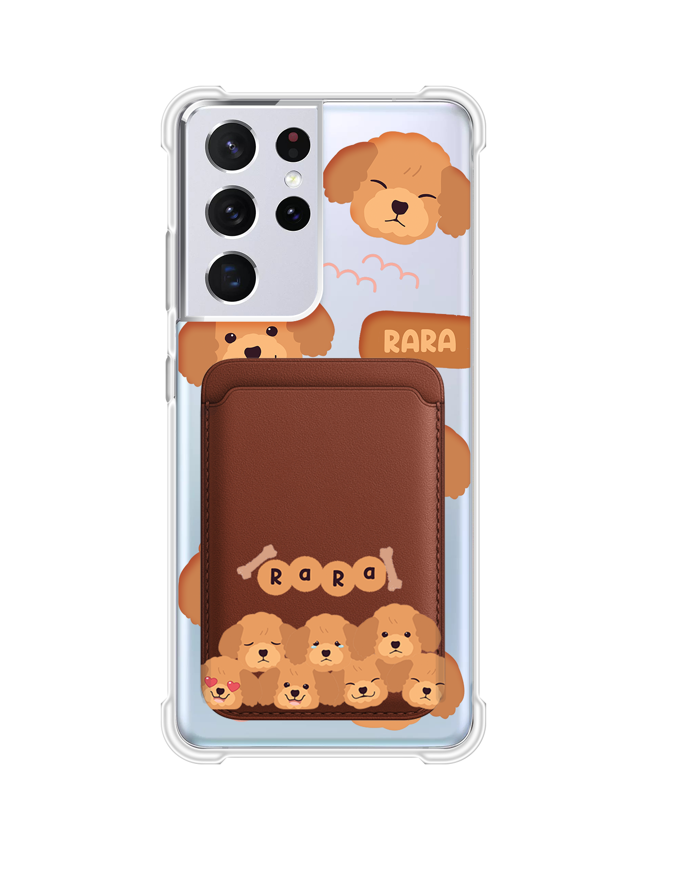 เคสกระเป๋าสตางค์แม่เหล็กสำหรับ Android - Poodle Squad 3.0