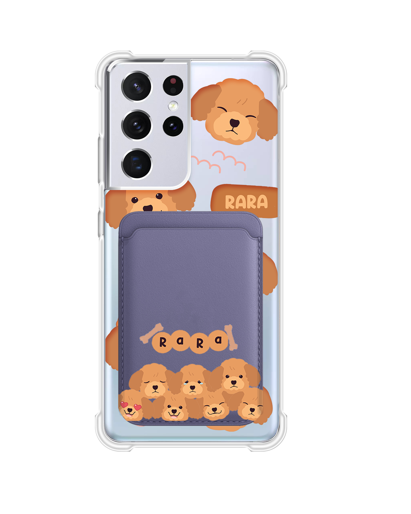 เคสกระเป๋าสตางค์แม่เหล็กสำหรับ Android - Poodle Squad 3.0