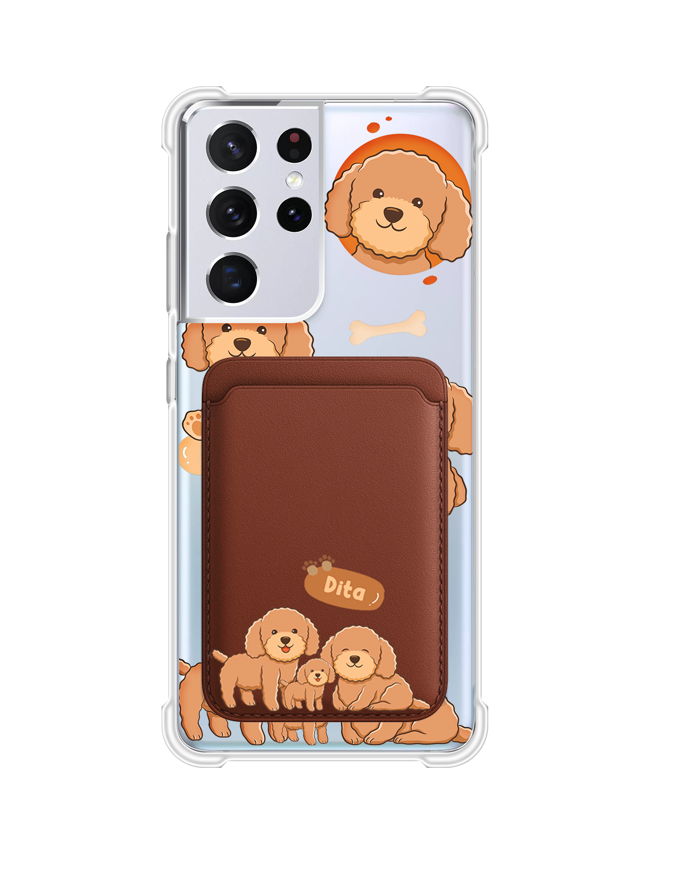 เคสกระเป๋าสตางค์แม่เหล็กสำหรับ Android - Poodle Squad 4.0