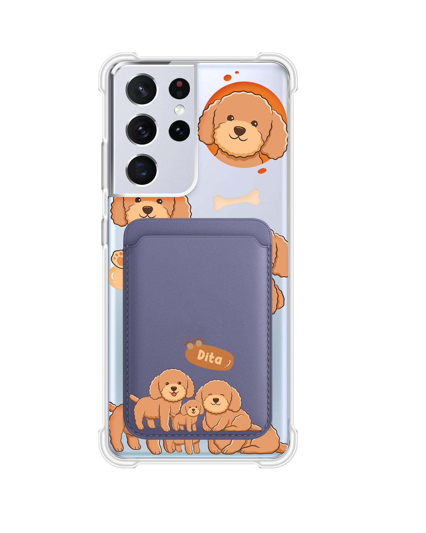 เคสกระเป๋าสตางค์แม่เหล็กสำหรับ Android - Poodle Squad 4.0
