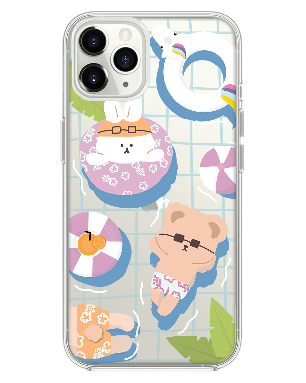 iPhone Rearguard Hybrid - สีชมพู Pool Party