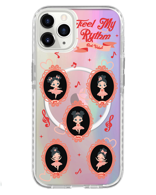 غطاء حماية خلفي للآيفون - ريد فيلفيت - اشعر بإيقاعي
