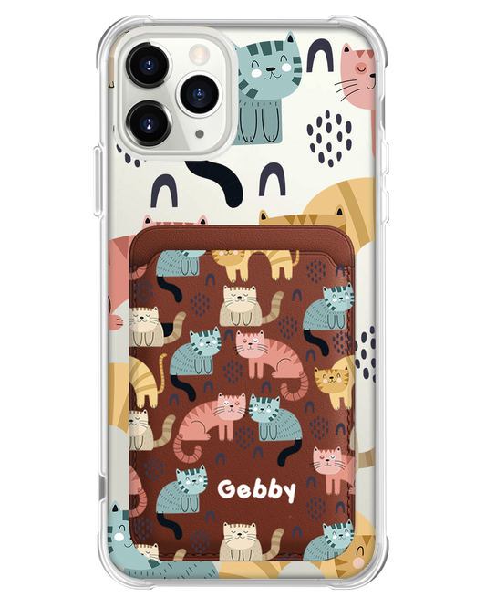 حافظة مغناطيسية لهاتف iPhone - Rainbow Meow 1.0