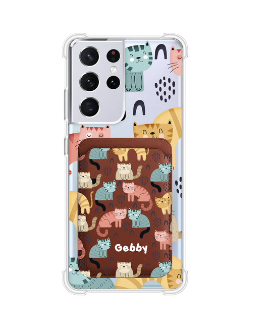 เคสกระเป๋าสตางค์แม่เหล็กสำหรับ Android - Rainbow Meow 1.0