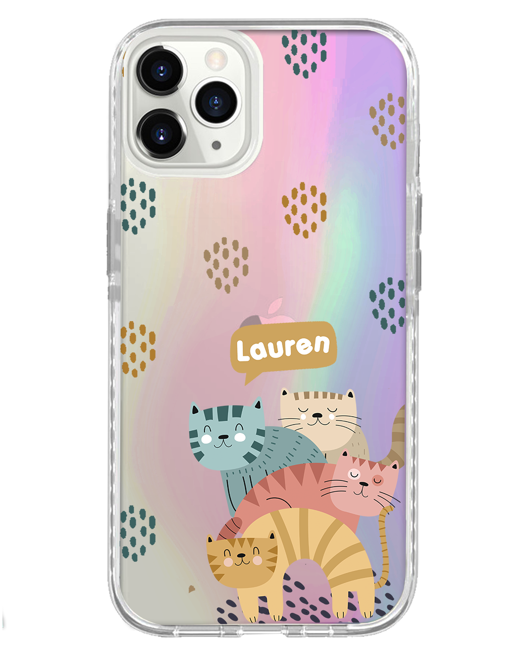 เคส iPhone Rearguard Holo - Rainbow Meow 2.0