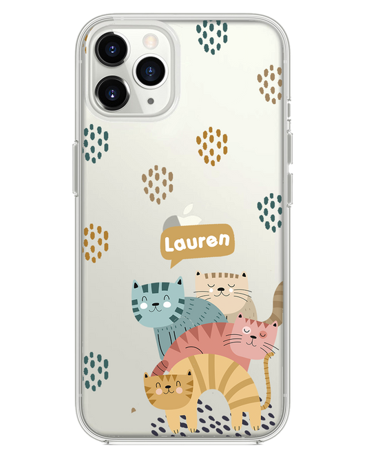 واقي خلفي هجين لجهاز iPhone - Rainbow Meow 2.0