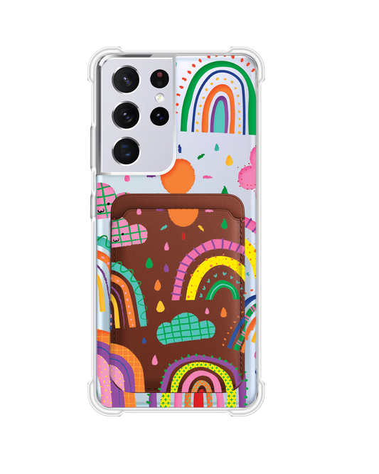เคสกระเป๋าสตางค์แม่เหล็ก Android - สีรุ้ง