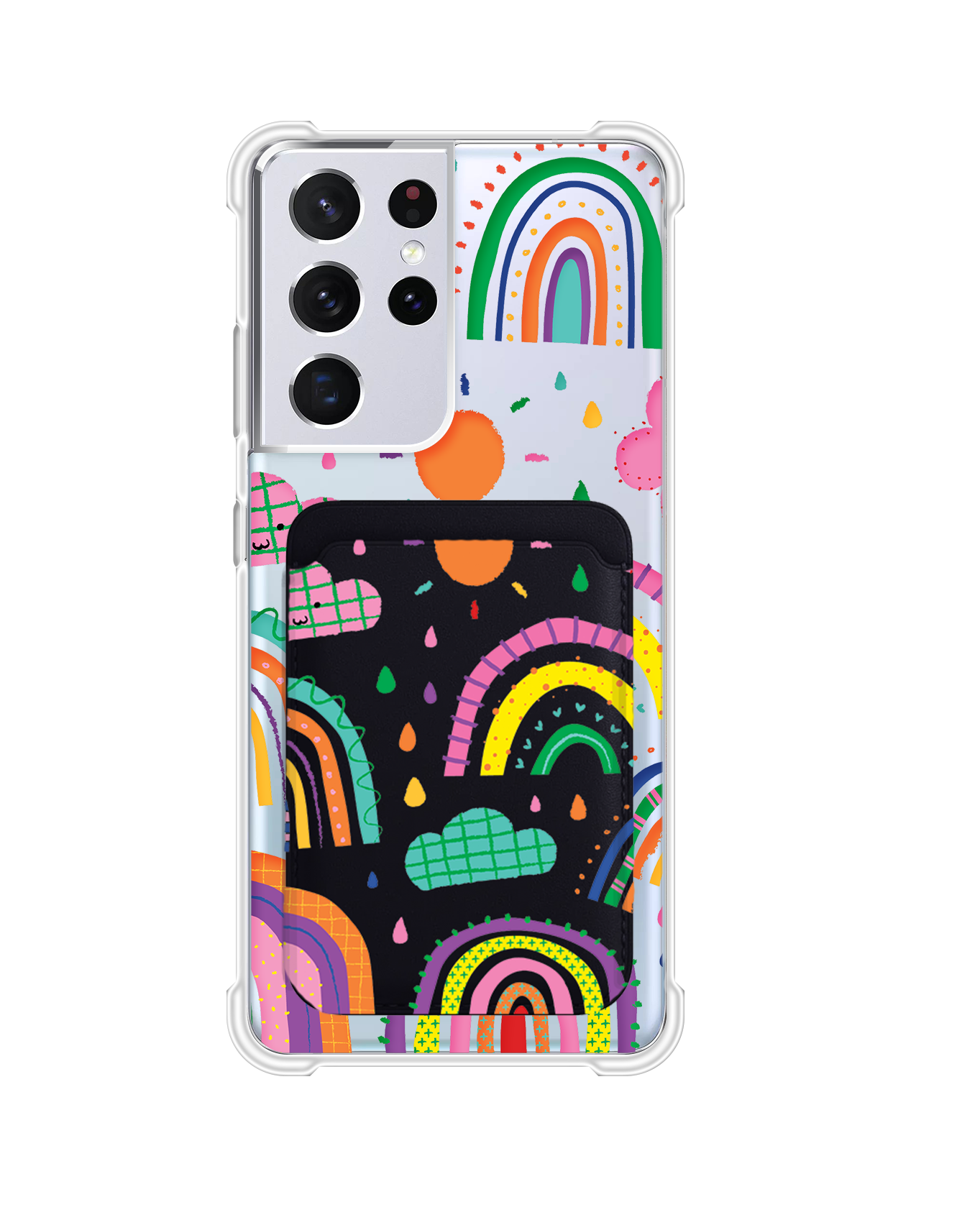 Android Magnetic Wallet Case - Rainbow