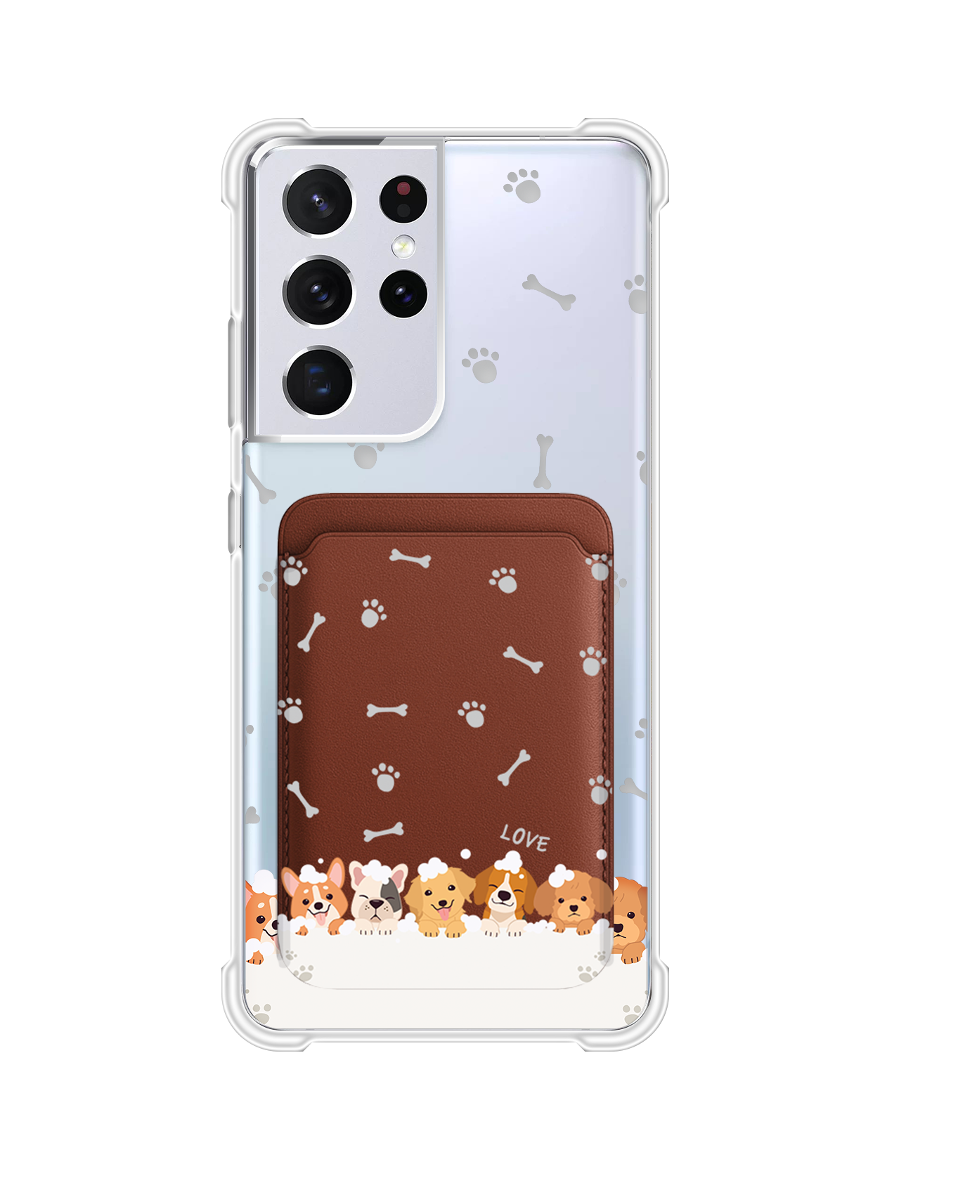 เคสกระเป๋าสตางค์แม่เหล็กสำหรับ Android - Ruff Family 2.0