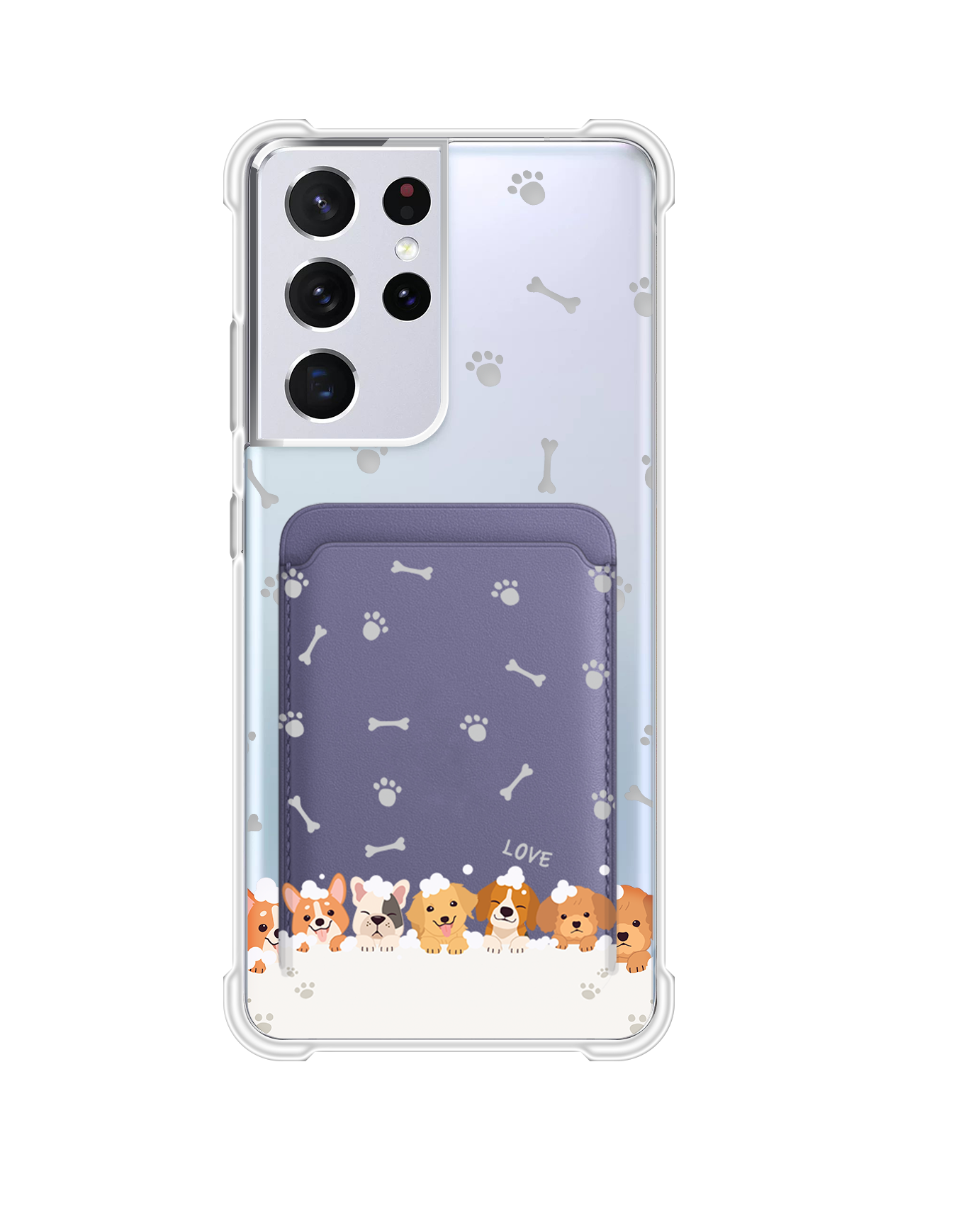 เคสกระเป๋าสตางค์แม่เหล็กสำหรับ Android - Ruff Family 2.0