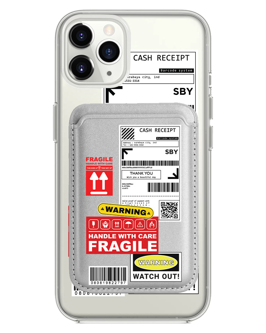 iPhone Magnetic Wallet Case - Shipping Label