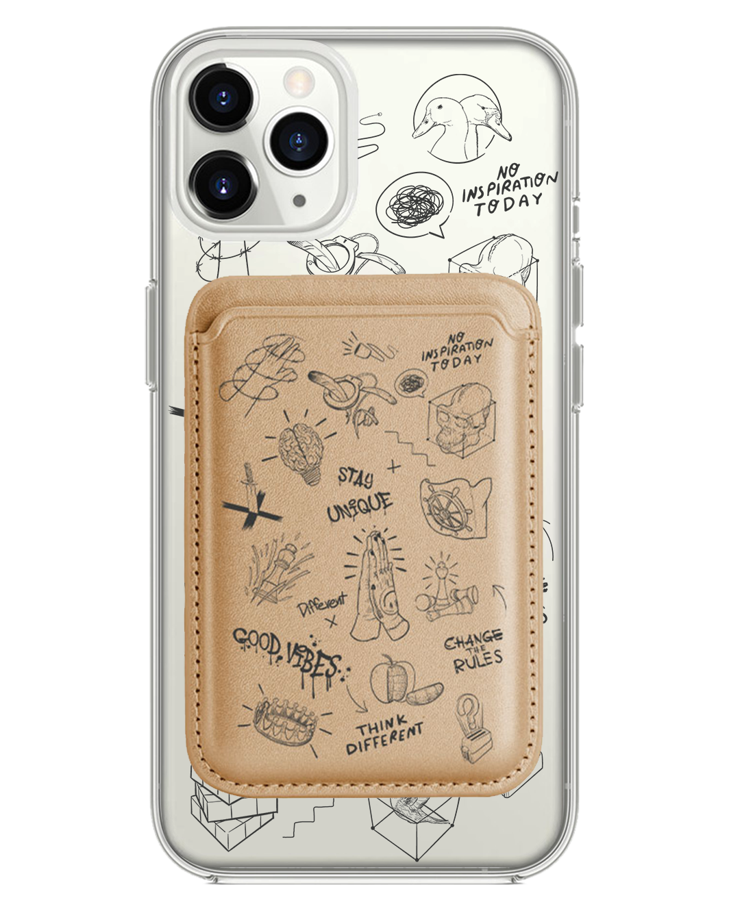 iPhone Magnetic Wallet Case - Stay Unique Black
