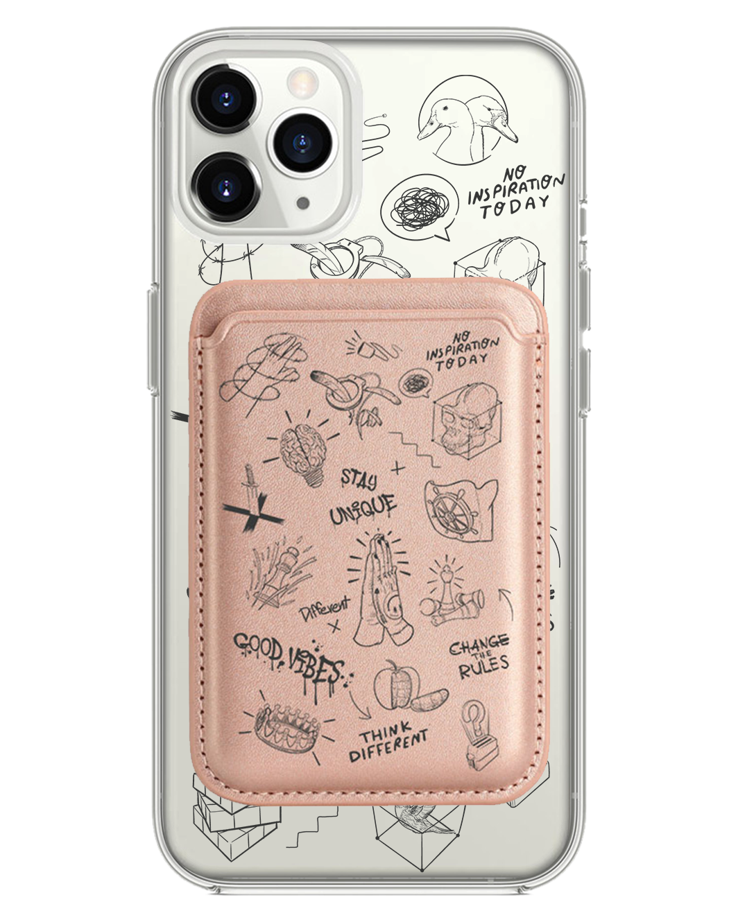 iPhone Magnetic Wallet Case - Stay Unique Black
