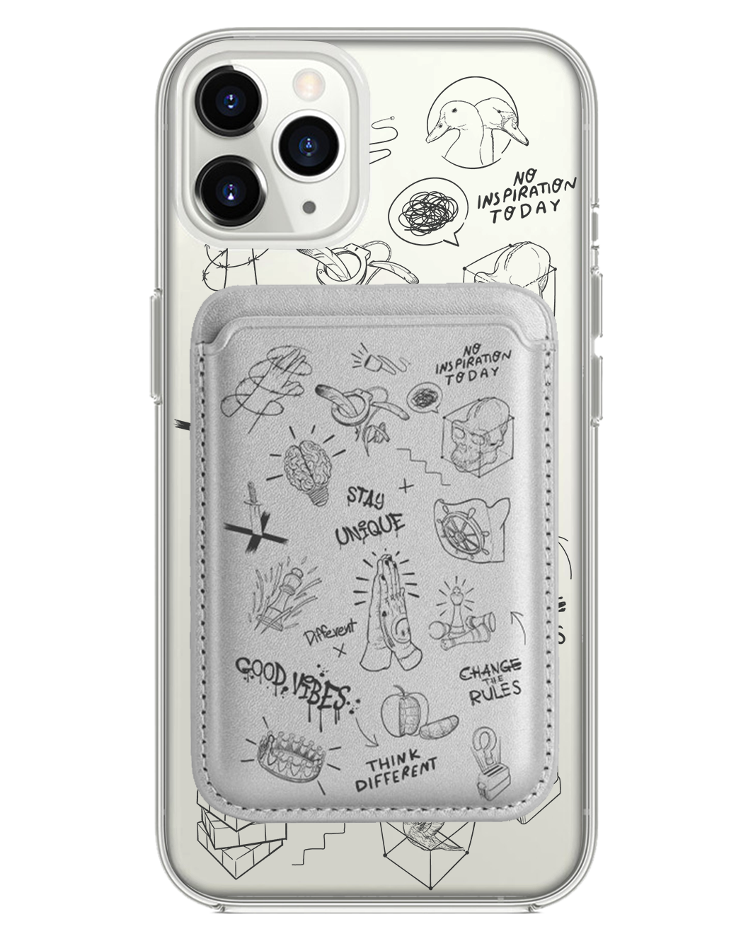 iPhone Magnetic Wallet Case - Stay Unique Black