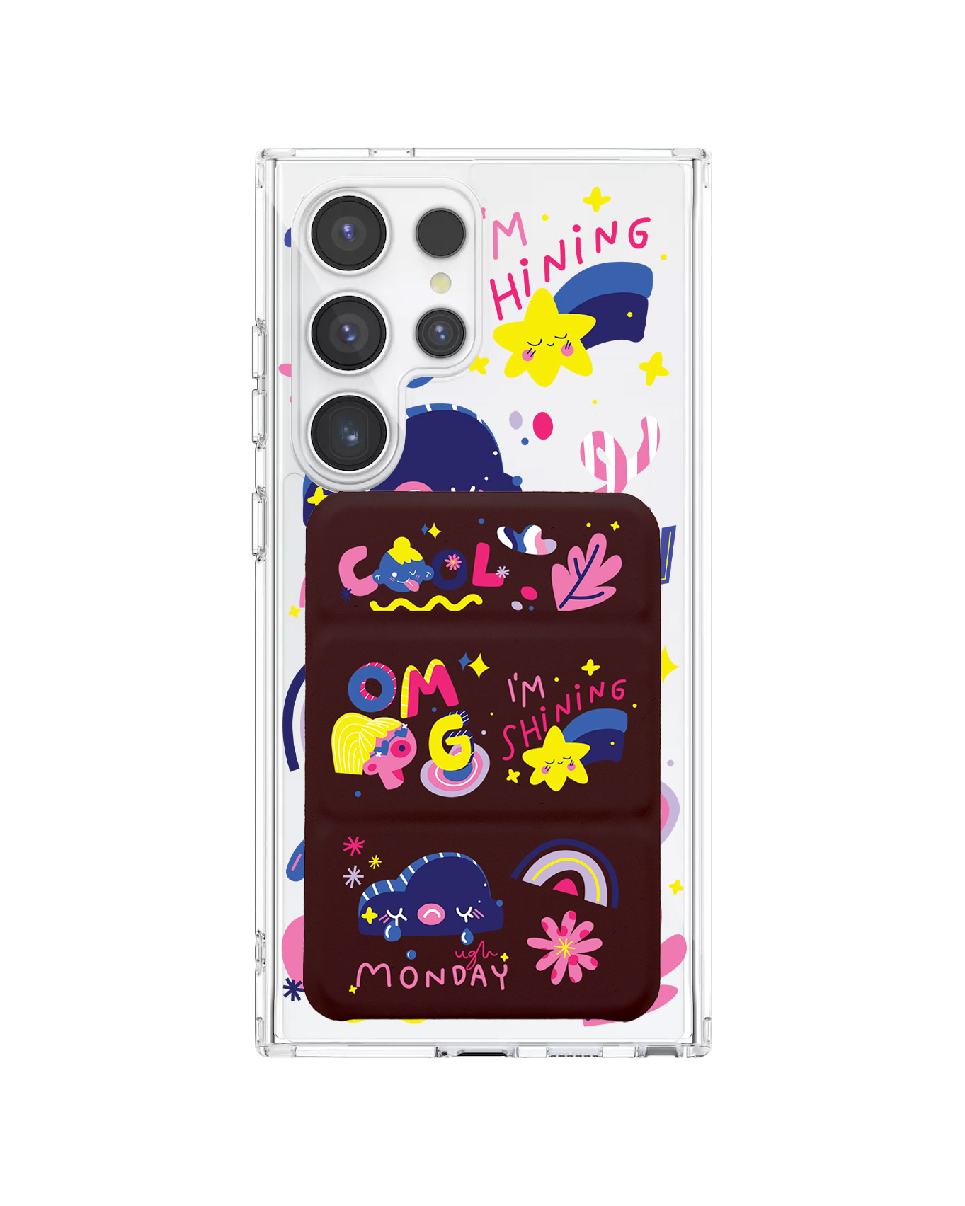 เคสกระเป๋าสตางค์พับสามทบแบบแม่เหล็กสำหรับ Android - Monday My Day