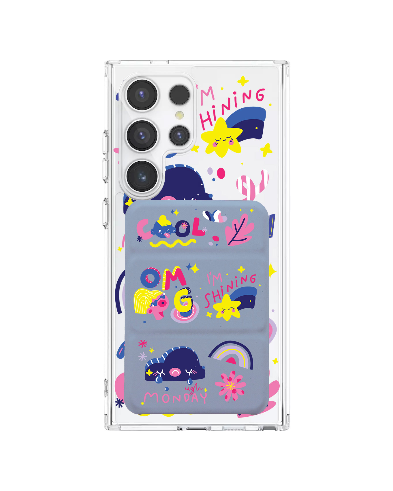 เคสกระเป๋าสตางค์พับสามทบแบบแม่เหล็กสำหรับ Android - Monday My Day
