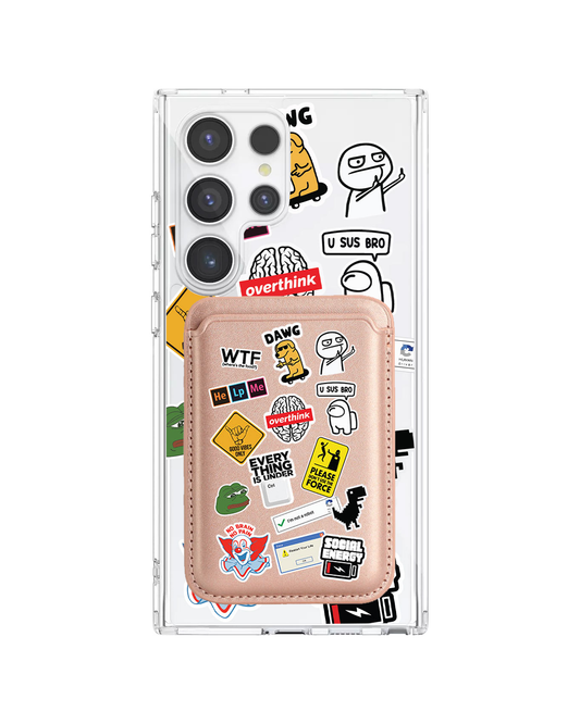 Android Magnetic Wallet Case - Brand Parody 2.0