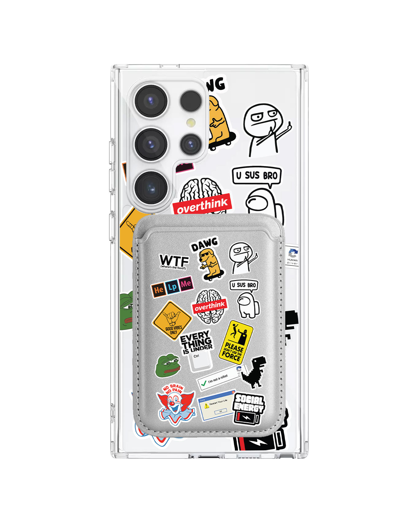 Android Magnetic Wallet Case - Brand Parody 2.0