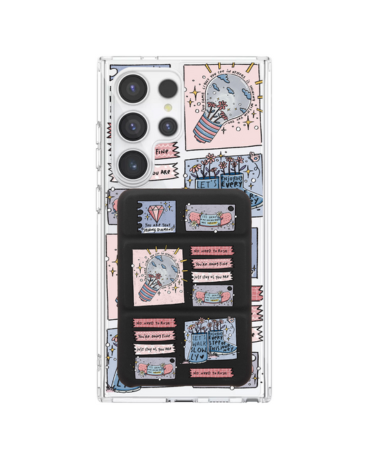 Android Magnetic Trifold Wallet Case - Shine