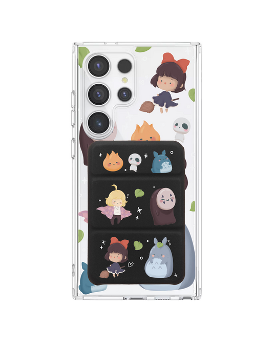 Android Magnetic Trifold Wallet Case - Ghibli