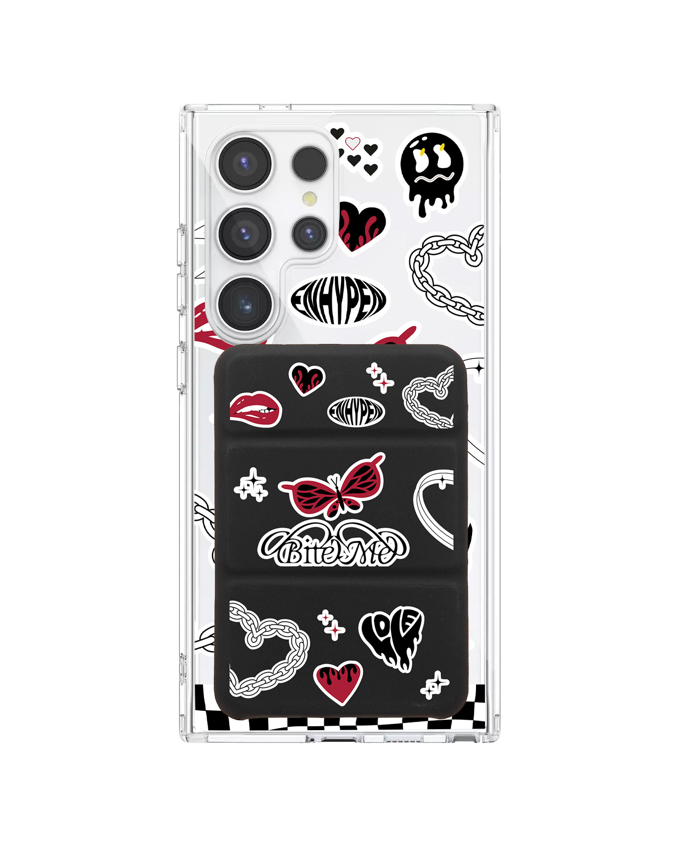 เคสกระเป๋าสตางค์พับสามทบแบบแม่เหล็กสำหรับ Android - Enhypen Bite Me