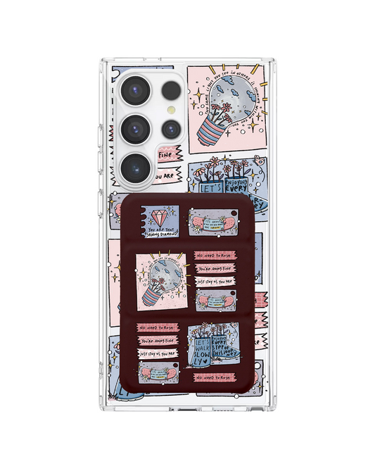 Android Magnetic Trifold Wallet Case - Shine