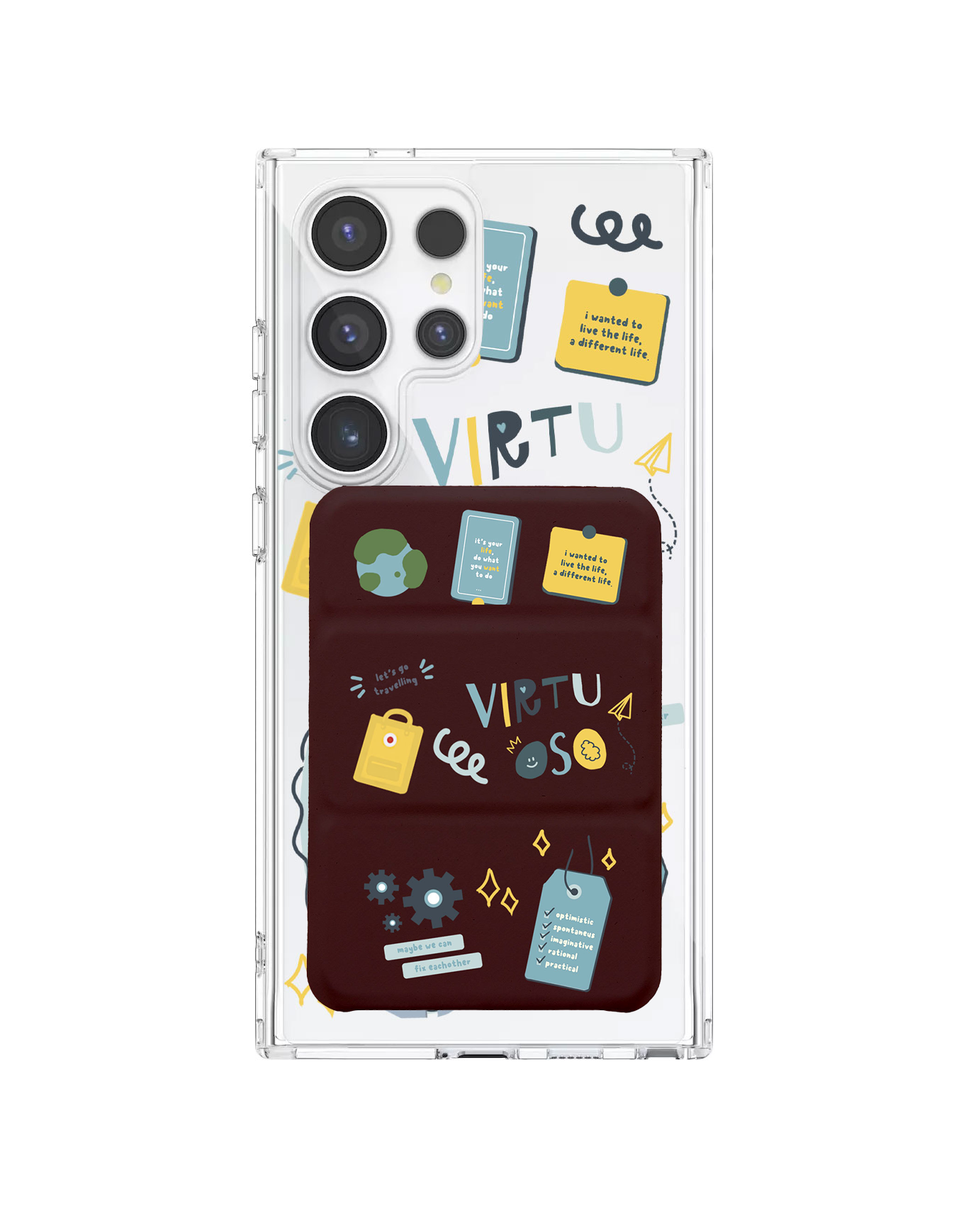 เคสกระเป๋าสตางค์พับสามทบแบบแม่เหล็กสำหรับ Android - ISTP