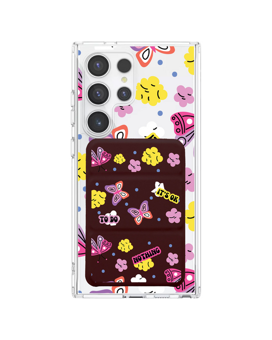 Android Magnetic Trifold Wallet Case - Its Ok to do Nothing