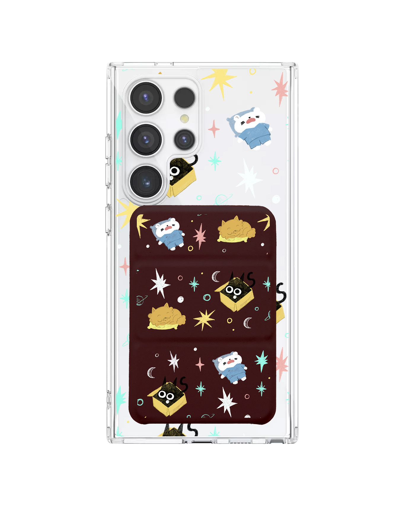 เคสกระเป๋าสตางค์พับสามทบแบบแม่เหล็กสำหรับ Android - Nightover