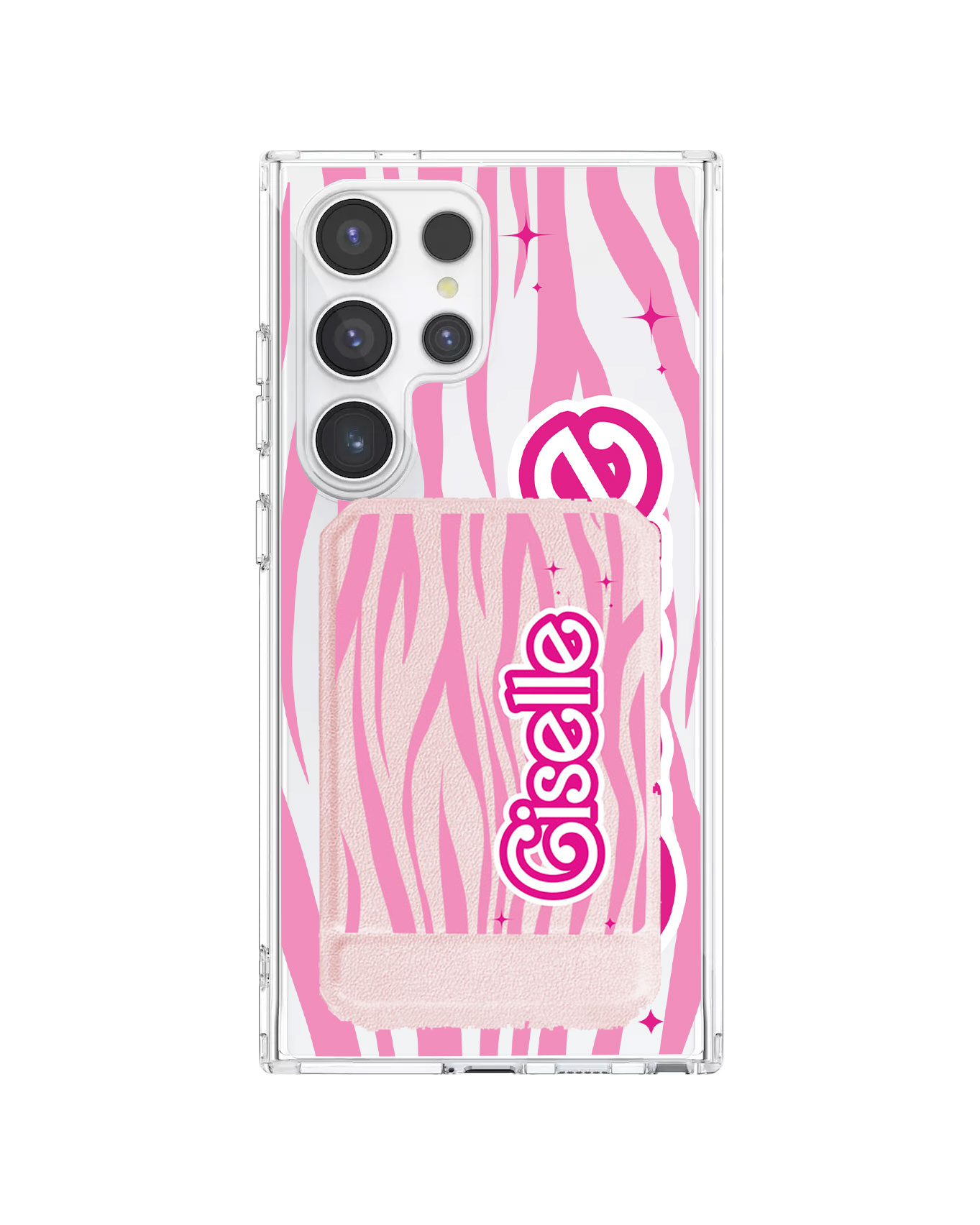 Android Magnetic Multifold Wallet - Barbie Zebra Pattern