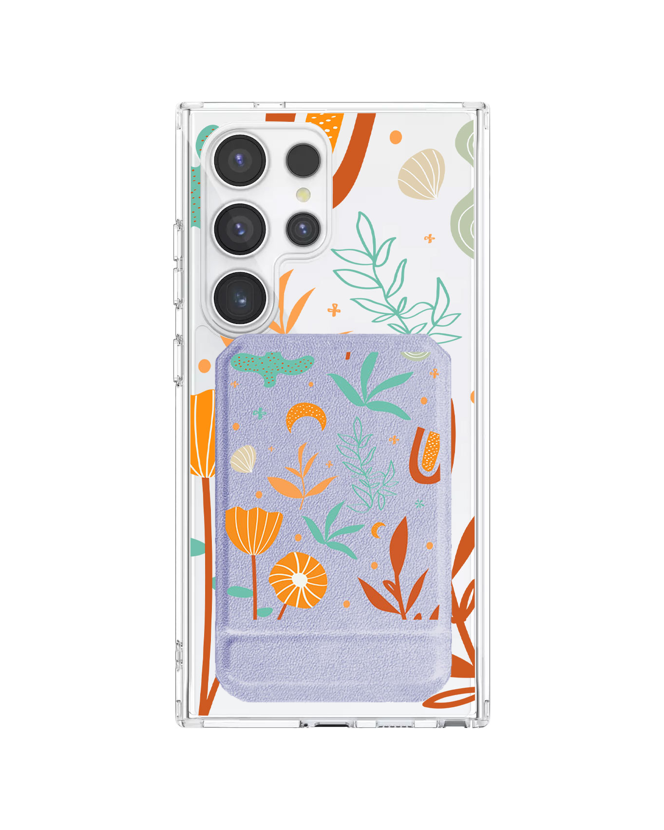 Android Magnetic Multifold Wallet - Autumn Botanical