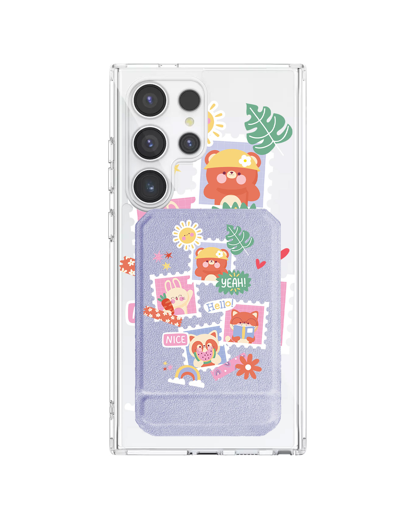 Android Magnetic Multifold Wallet - Animal Squad