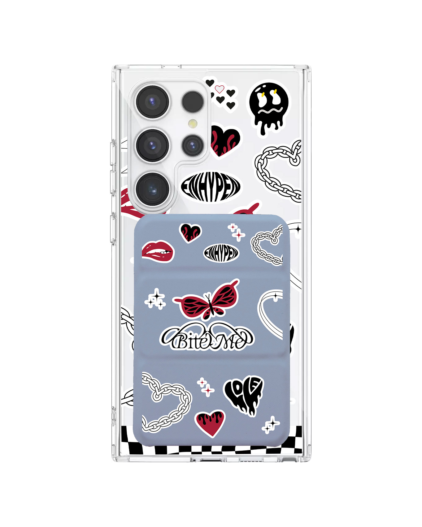 เคสกระเป๋าสตางค์พับสามทบแบบแม่เหล็กสำหรับ Android - Enhypen Bite Me