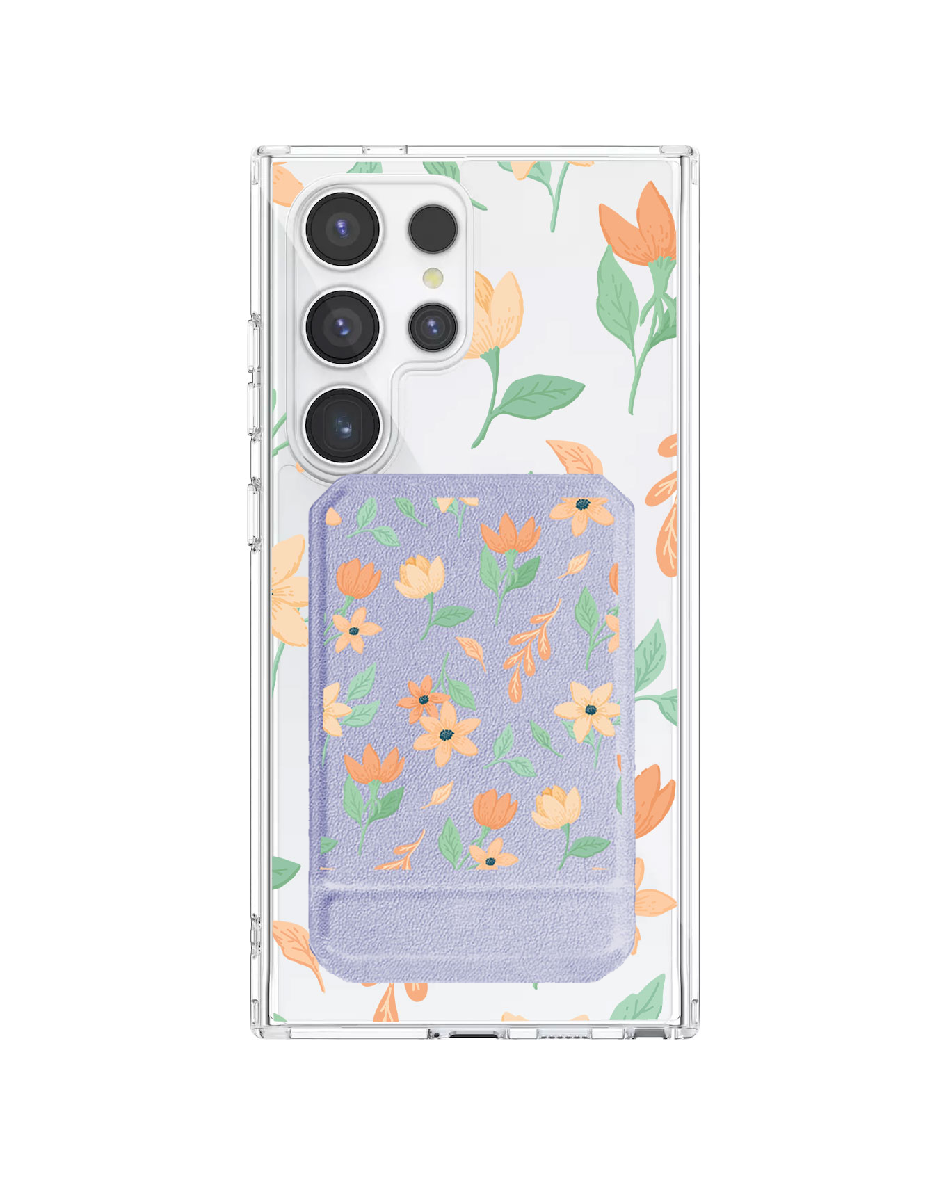 Android Magnetic Multifold Wallet - Birth Flower 4.0