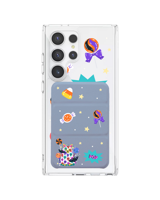 Android Magnetic Trifold Wallet Case - Puppy Monster