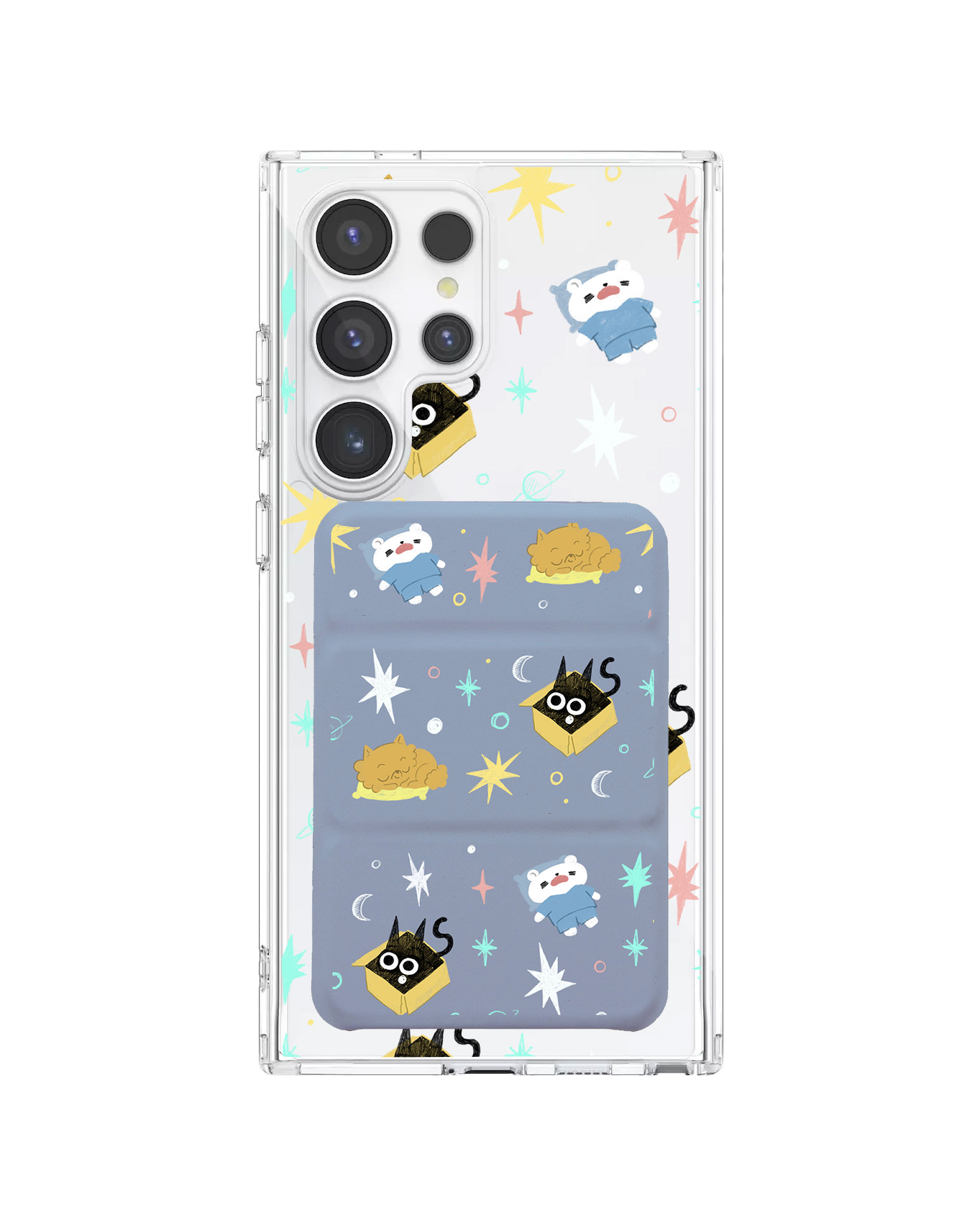 เคสกระเป๋าสตางค์พับสามทบแบบแม่เหล็กสำหรับ Android - Nightover
