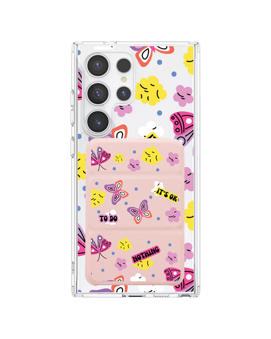 Android Magnetic Trifold Wallet Case - Its Ok to do Nothing