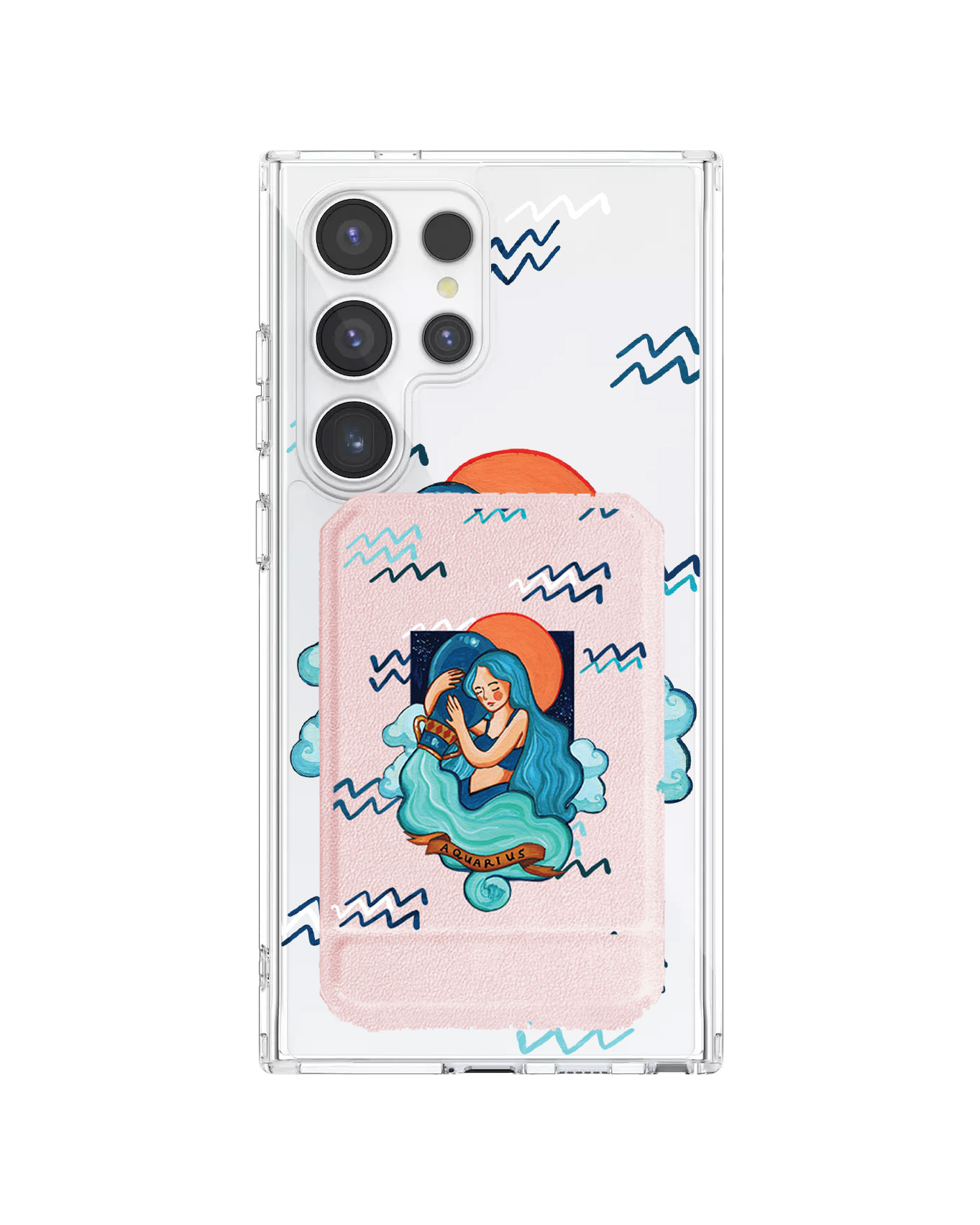 Android Magnetic Multifold Wallet - Aquarius