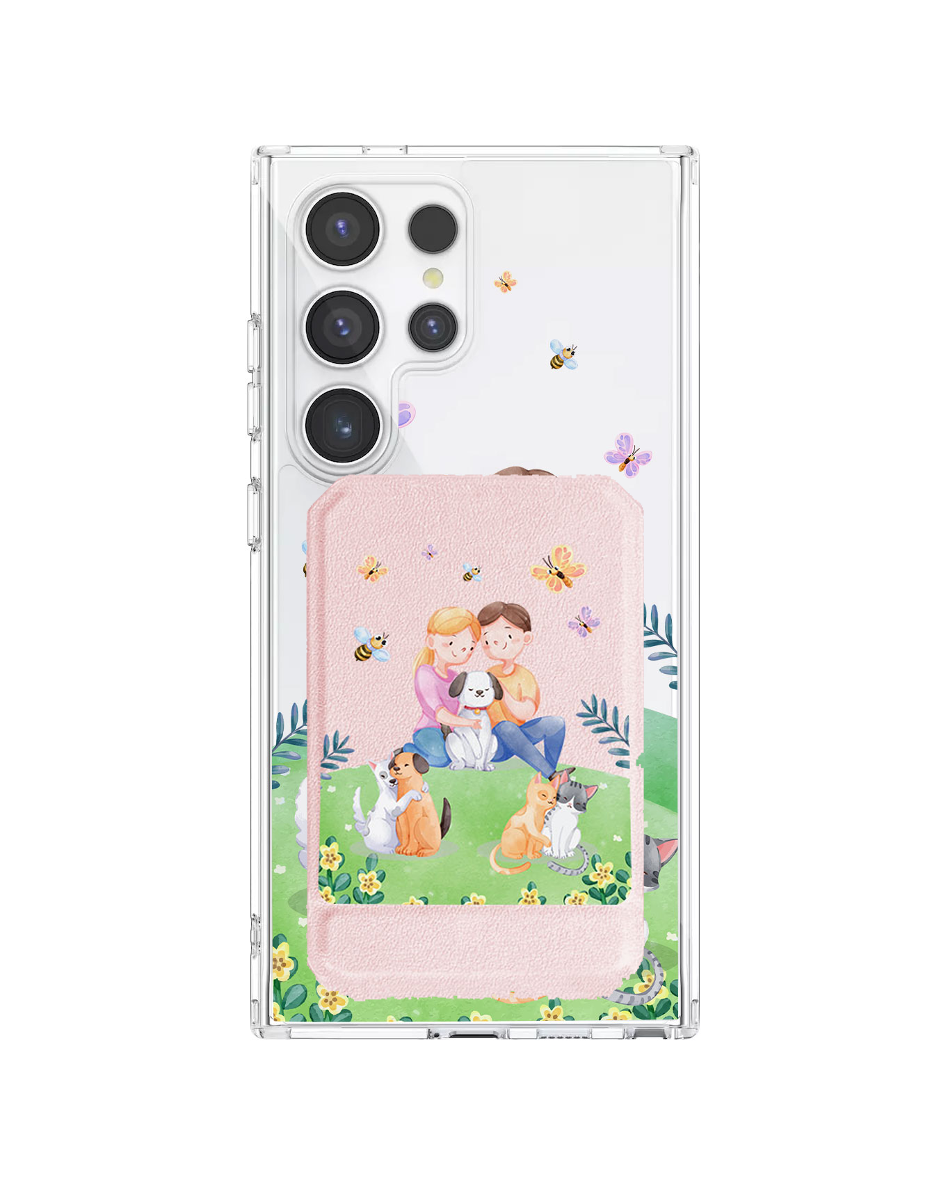 Android Magnetic Multifold Wallet - Adorable Animals