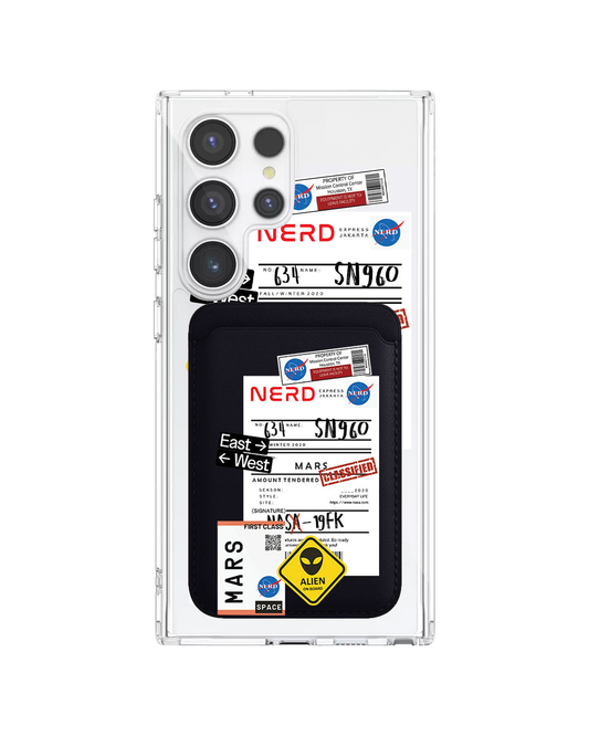 Android Magnetic Wallet Case - Ticket to Mars