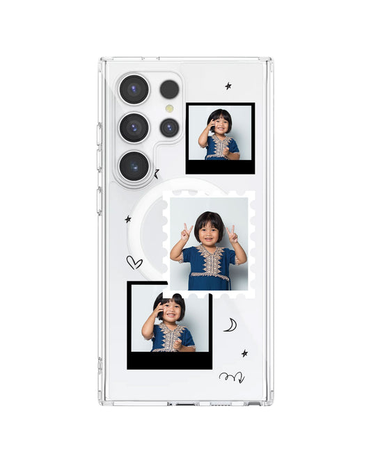 واقي خلفي هجين يعمل بنظام أندرويد - شبكة وجه سوداء من بولارويد